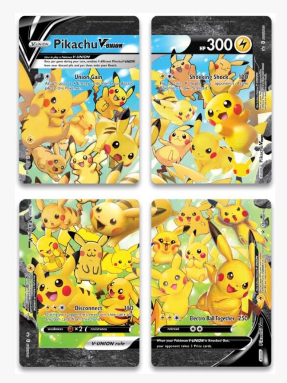 Pikachu V-Union SWSH: Sword & Shield Promo Cards Pokemon Trading Card